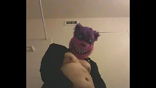 Cat guy concerning a fancy suit jerking it good